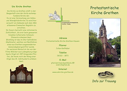 Hochzeits-Flyer
