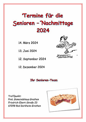 Seniorennachmittage 2024